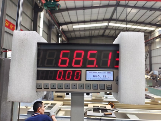 Display digitale doppia mitra taglio segata lamella frontale macchina da segatura per alluminio e UPVC