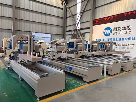 Macchina di taglio in alluminio a doppia testa a CNC