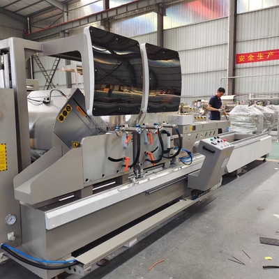 550 lame di sega in alluminio porta finestra UPVC macchina di taglio CNC doppia testa di taglio