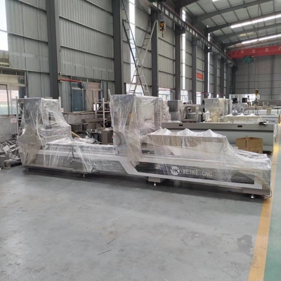Macchine di taglio a doppia testa a controllo CNC con seghe da 550′ speciali per profili in alluminio