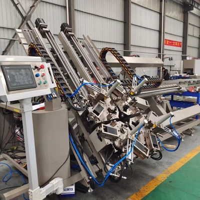 4 Macchine di combinazione di angolo di testa per finestre e porte in alluminio