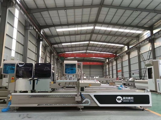 600mm CNC Double Head Mitre Saw per il taglio di profilo di alluminio su finestre e porte fabbrica di produzione